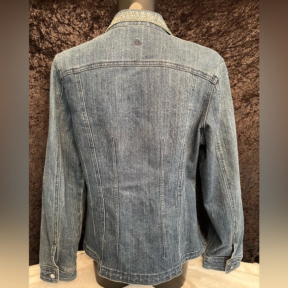 Christine Alexander Women’s Fitted Denim Tailored Jean Jacket. Size XL F293 - Picture 4 of 8